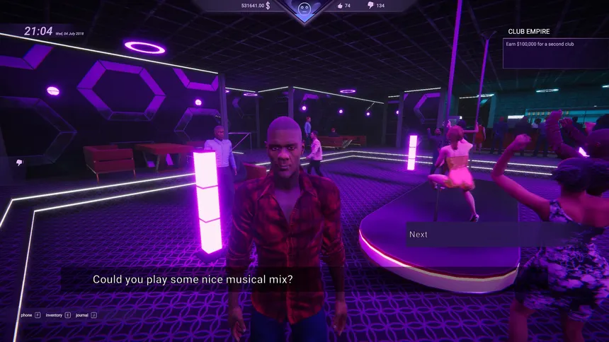 Скриншот 5 к игре Nightclub Manager: Violet Vibe