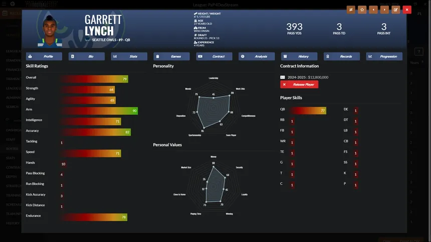Скриншот 6 к игре Draft Day Sports: Pro Football 2022