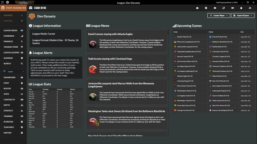 Скриншот 7 к игре Draft Day Sports: Pro Football 2022