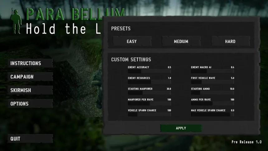 Скриншот 5 к игре Para Bellum - Hold the Line