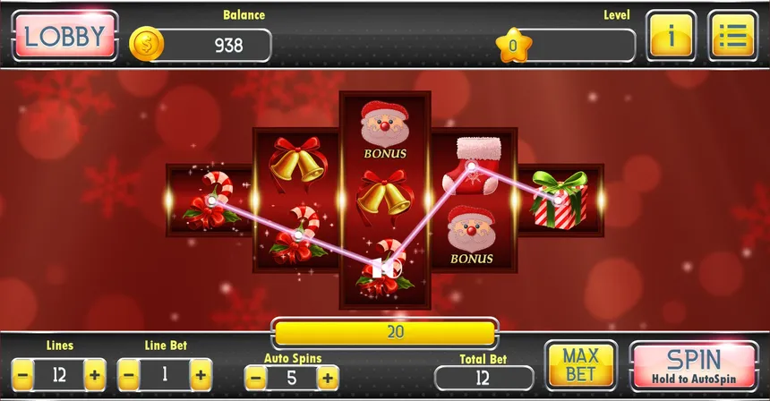 Скриншот 3 к игре Christmas Slots - Casino Game