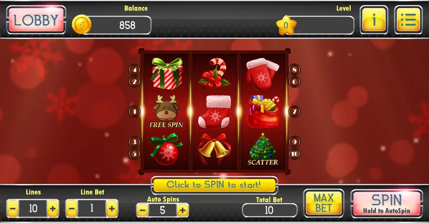 Скриншот 6 к игре Christmas Slots - Casino Game