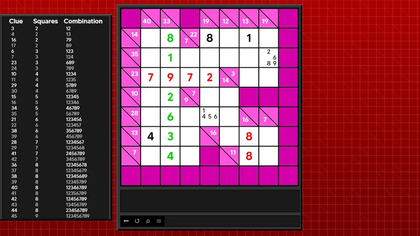 Скриншот 3 к игре Super Kakuro - Cross Sums