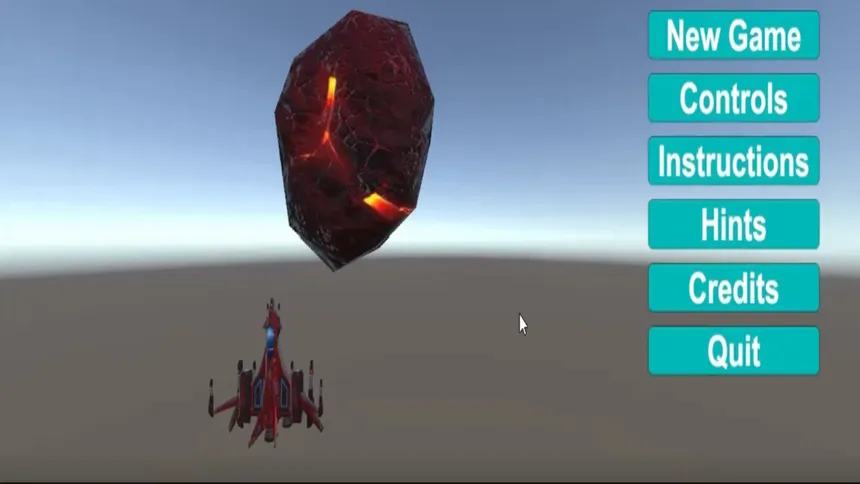 Скриншот 3 к игре Destroying The Asteroids With Unfair Hurdles