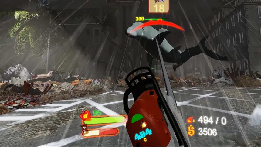 Скриншот 4 к игре Sharknado VR (Arcade Edition)