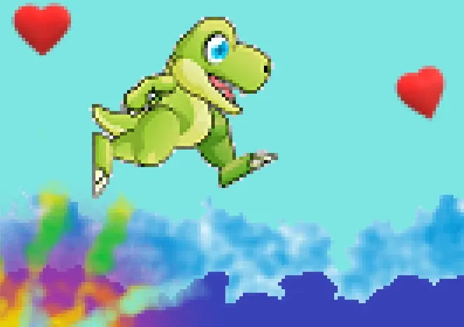 Скриншот 1 к игре Gecky The Deenosaur Stars In! Adventures In SunnyDoodle Swimmingland!