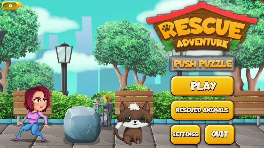 Скриншот 1 к игре Push Puzzle - Rescue Adventure