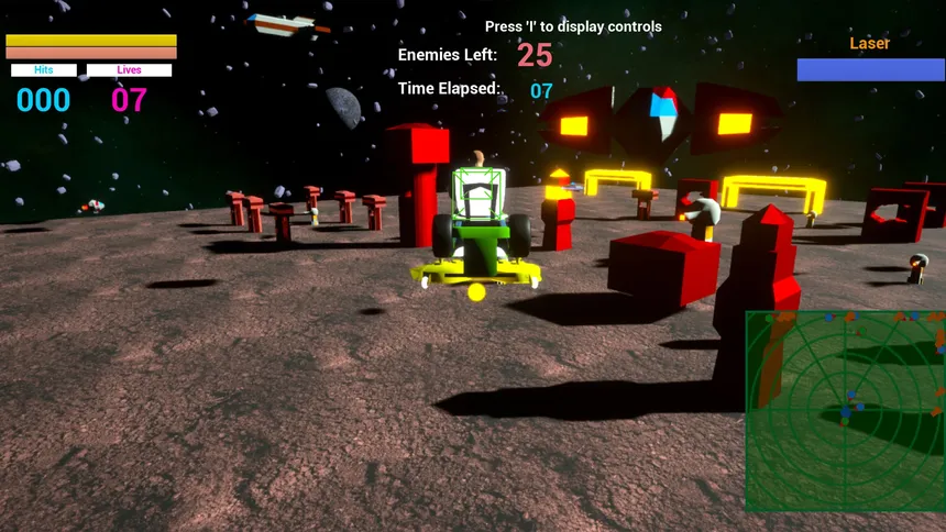 Скриншот 6 к игре Lawnmower Game: Space Fight