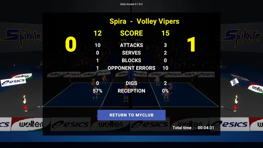 Скриншот 7 к игре Spikair Volleyball