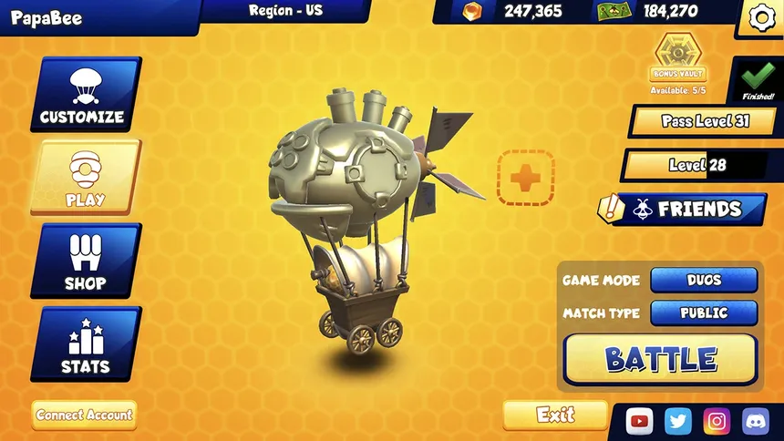 Скриншот 1 к игре Battle Bees Royale