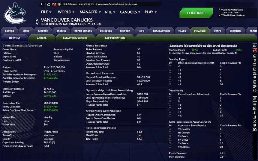 Скриншот 3 к игре Franchise Hockey Manager 8