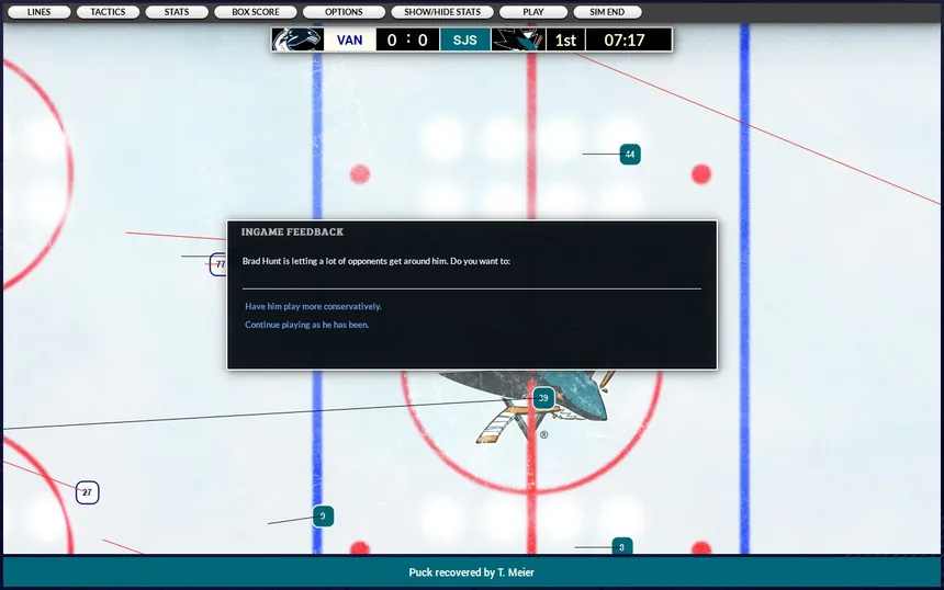 Скриншот 4 к игре Franchise Hockey Manager 8