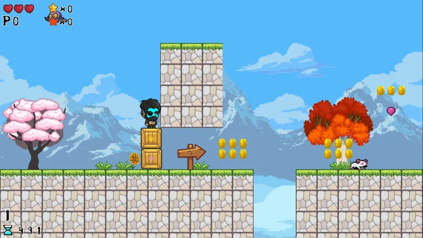 Скриншот 1 к игре Blue Barbarian Man