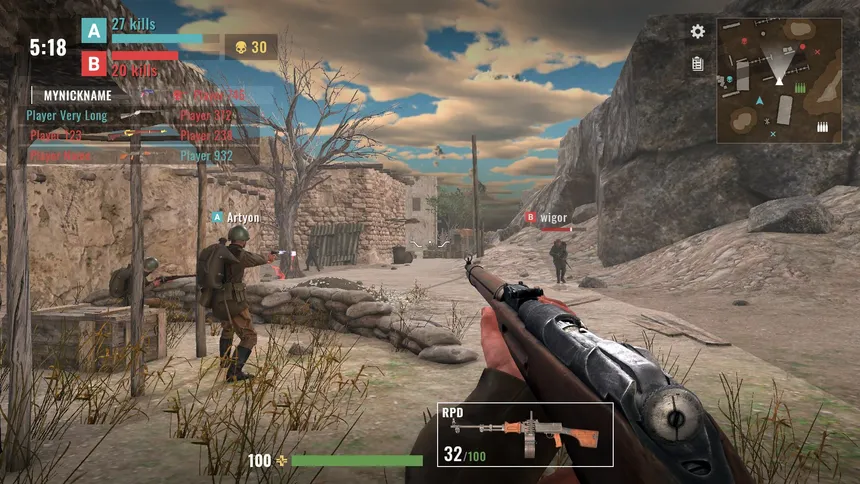 Скриншот 2 к игре Ghosts of War: Battle Royale WW2 Shooting games