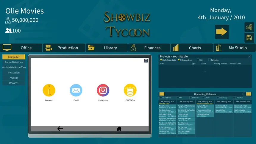 Скриншот 1 к игре Showbiz Tycoon