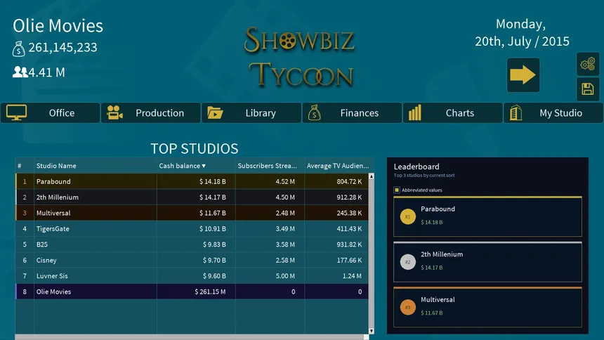 Скриншот 7 к игре Showbiz Tycoon