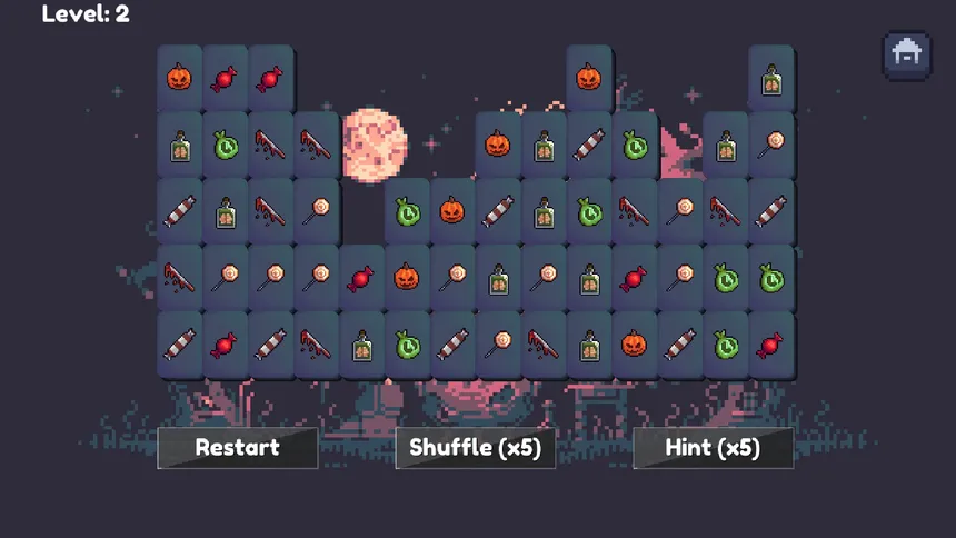 Скриншот 2 к игре Spooky Mahjong