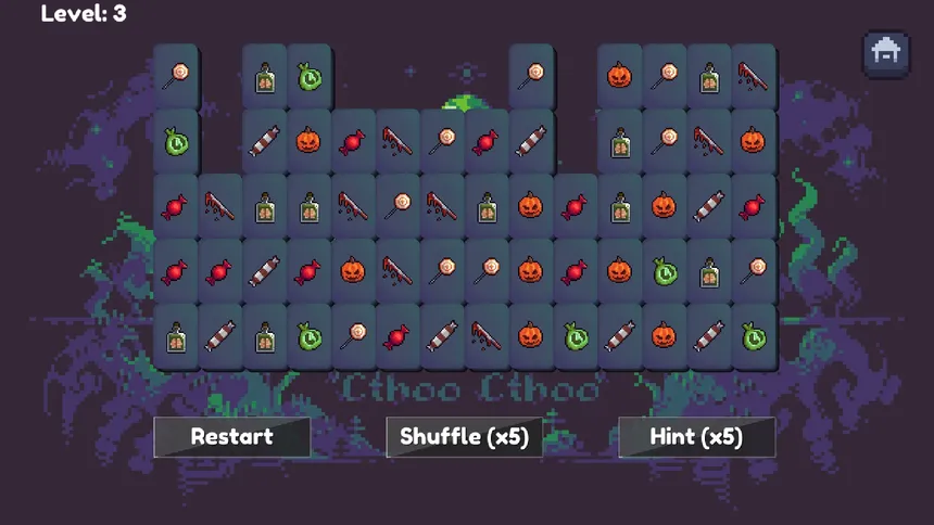 Скриншот 3 к игре Spooky Mahjong
