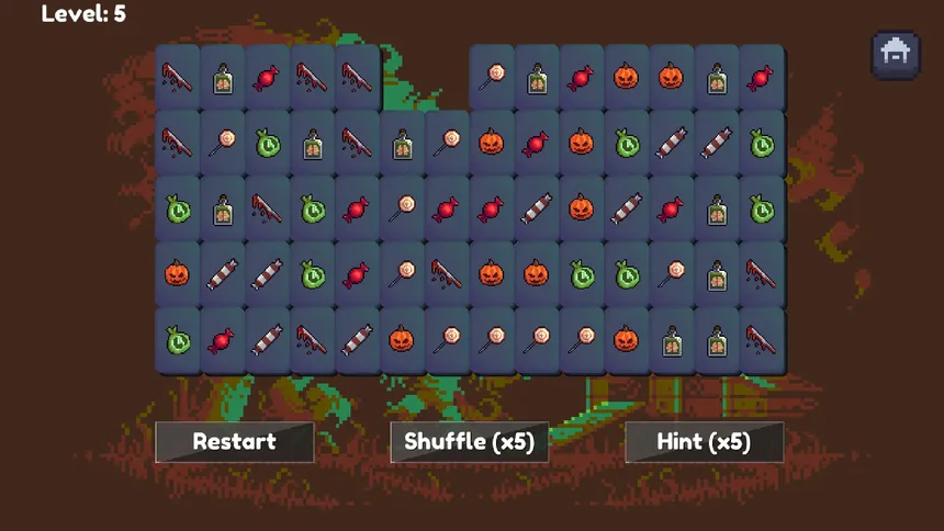 Скриншот 5 к игре Spooky Mahjong