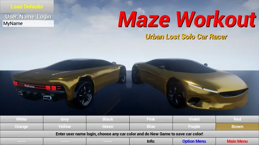 Скриншот 7 к игре Maze Workout - Urban Lost Solo Car Racer