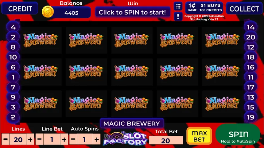 Скриншот 4 к игре Slot Factory Create and Play - Magic Brewery