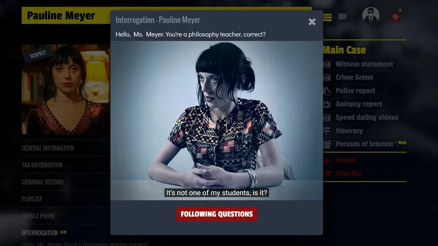 Скриншот 1 к игре French Crime detective game