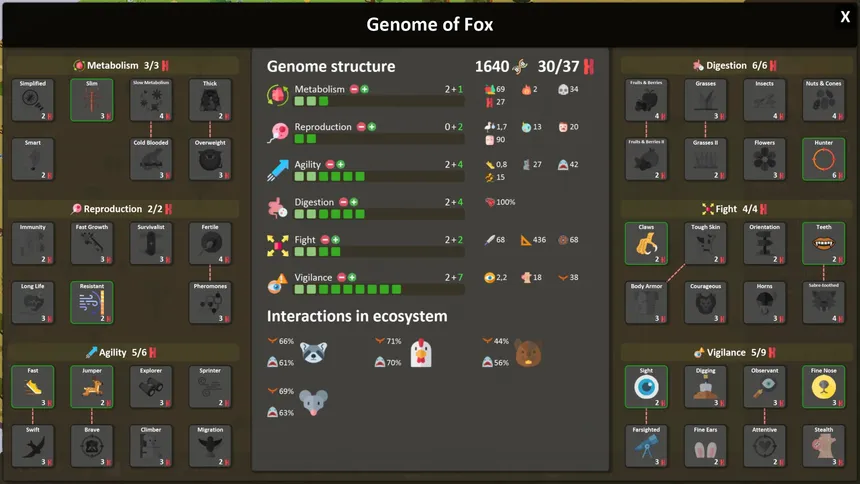 Скриншот 2 к игре Territory: Animals Genetic Strategy