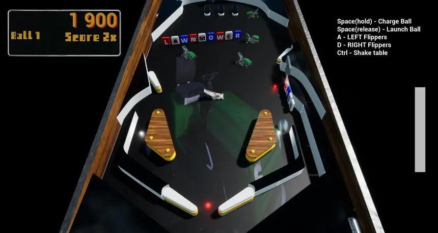 Скриншот 1 к игре Lawnmower Game: Pinball