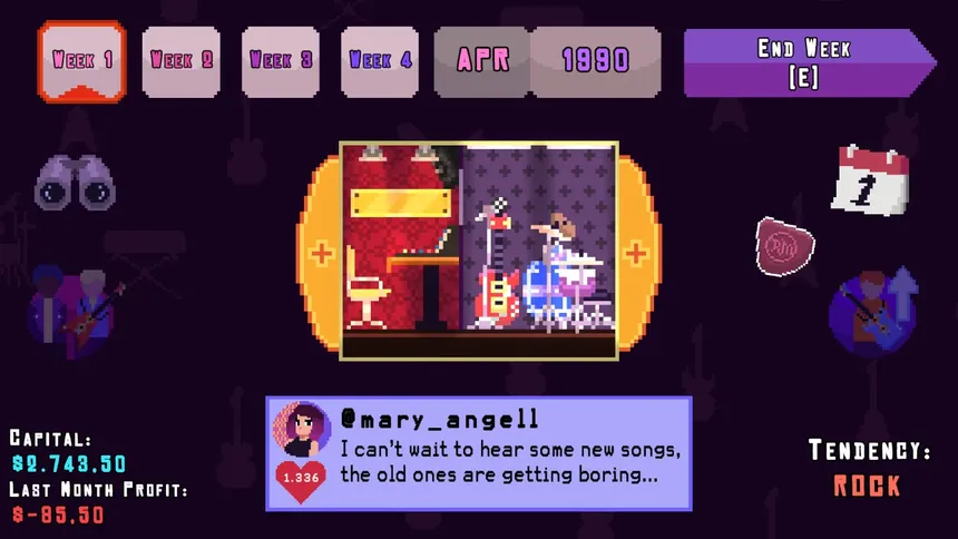 Скриншот 1 к игре Rock Star Manager