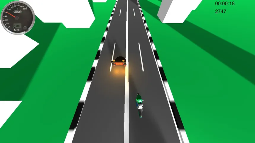 Скриншот 2 к игре Motorbike Traffic Splash