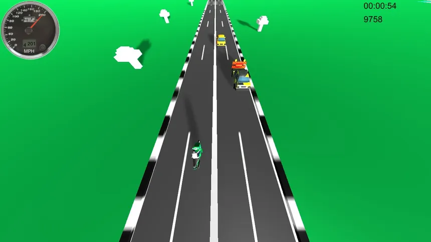 Скриншот 3 к игре Motorbike Traffic Splash