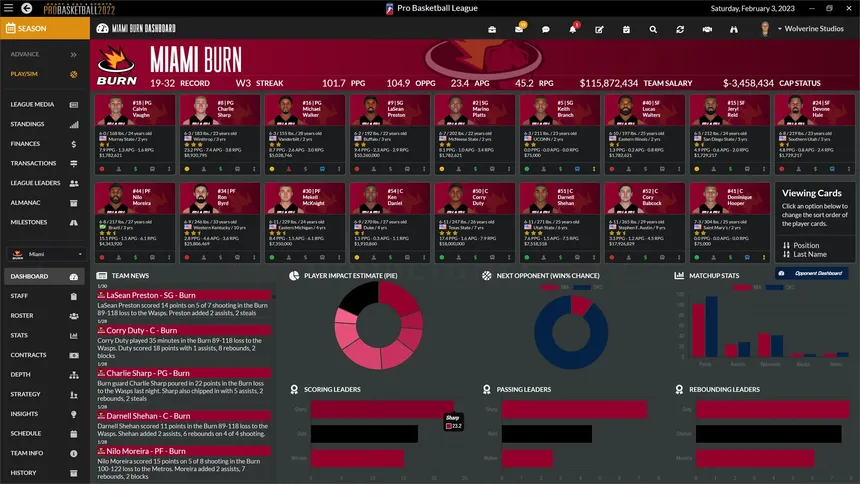 Скриншот 7 к игре Draft Day Sports: Pro Basketball 2022