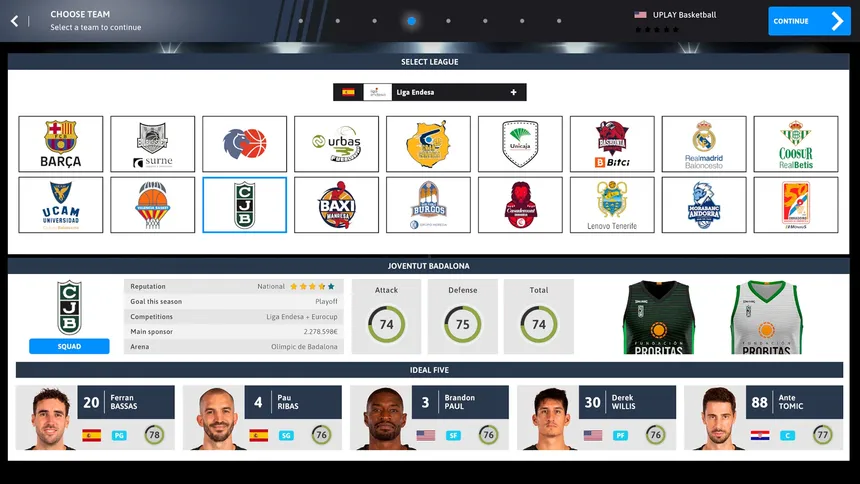 Скриншот 2 к игре International Basketball Manager 22