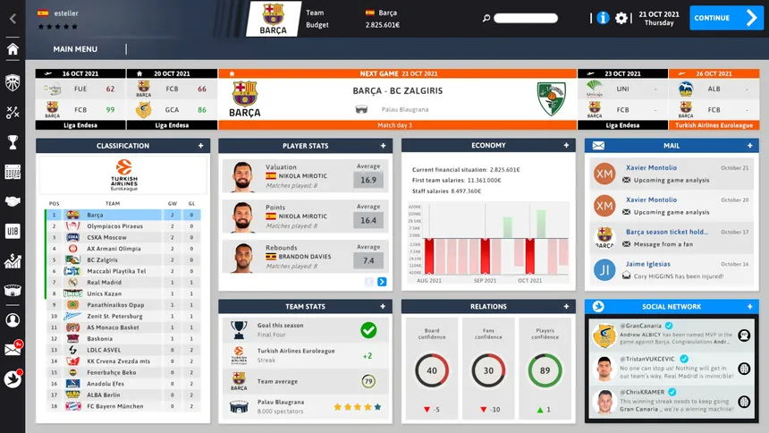 Скриншот 4 к игре International Basketball Manager 22
