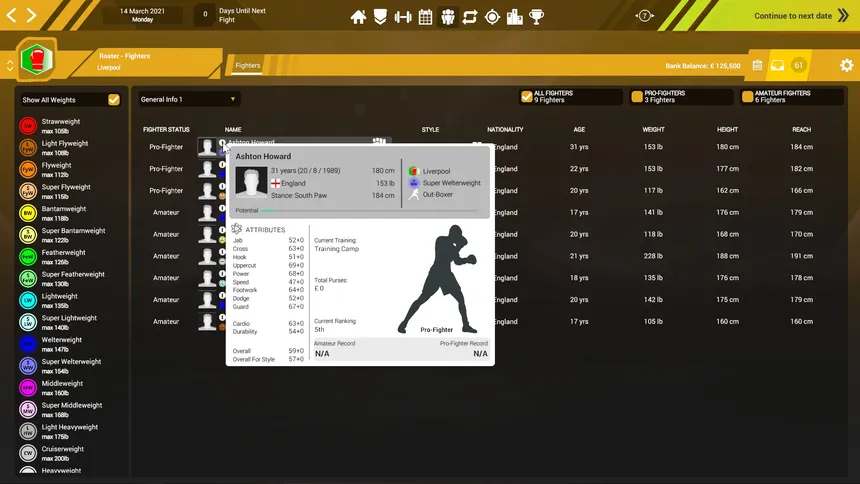 Скриншот 3 к игре Boxing Club Manager