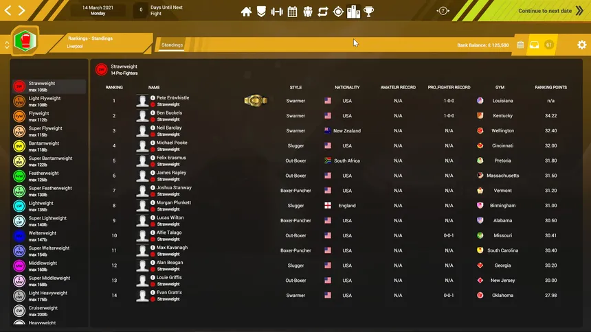 Скриншот 5 к игре Boxing Club Manager