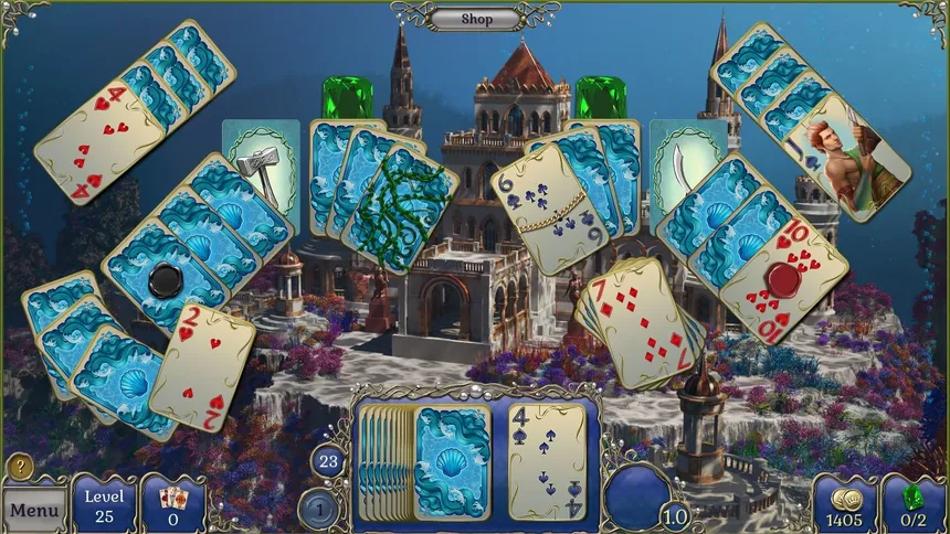 Скриншот 3 к игре Jewel Match Atlantis Solitaire 3 - Collector's Edition