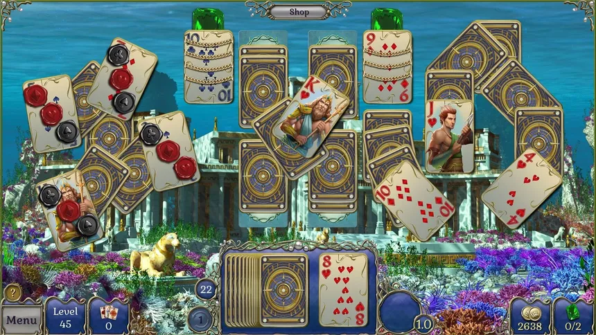 Скриншот 5 к игре Jewel Match Atlantis Solitaire 3 - Collector's Edition