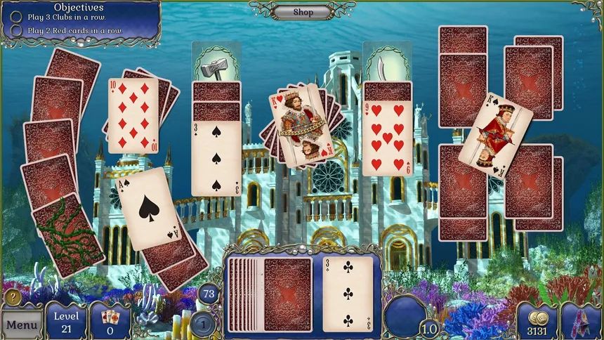 Скриншот 7 к игре Jewel Match Atlantis Solitaire 3 - Collector's Edition