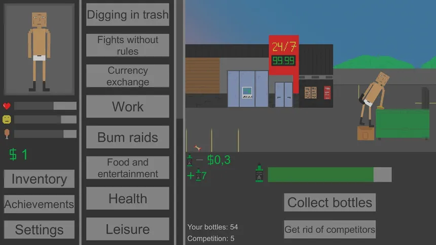 Скриншот 1 к игре True Bum Simulator