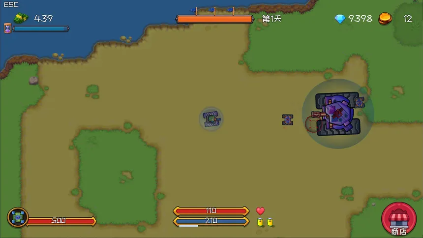 Скриншот 3 к игре 不充钱还想过关的坦克大战？