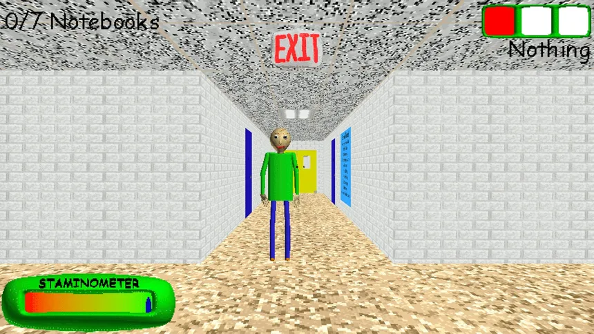 Скриншот 1 к игре Baldi's Basics Classic Remastered