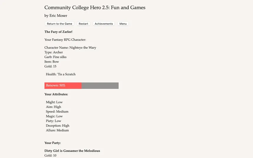Скриншот 4 к игре Community College Hero: Fun and Games