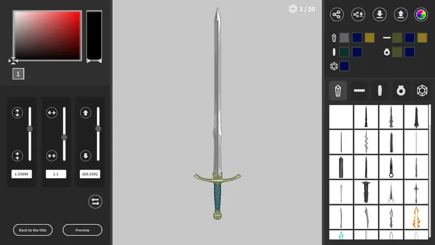 Скриншот 1 к игре Sword Maker