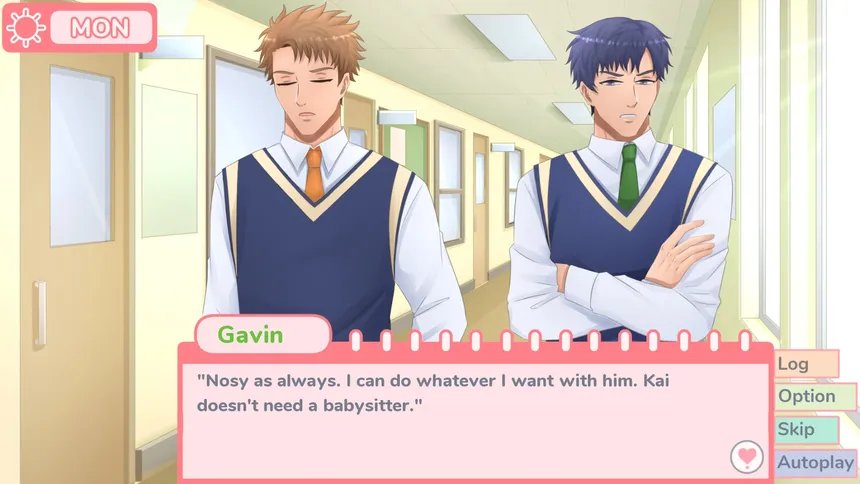 Скриншот 2 к игре My Nemesis and Hero - Slice of Life Boys Love (BL) Visual Novel