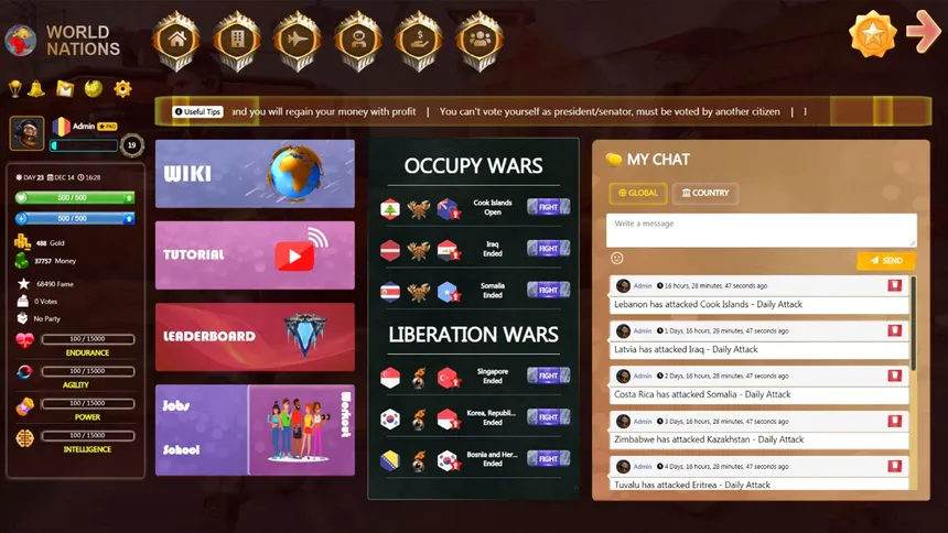 Скриншот 1 к игре World Nations Game
