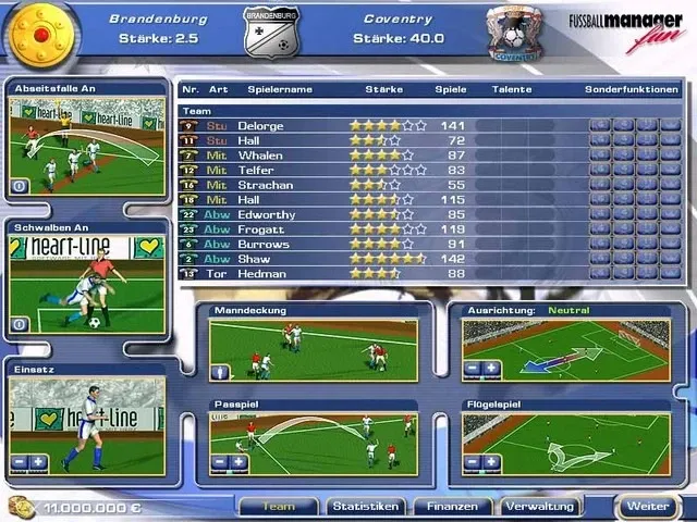 Скриншот 3 к игре Teamchef - Fussball Manager Fun