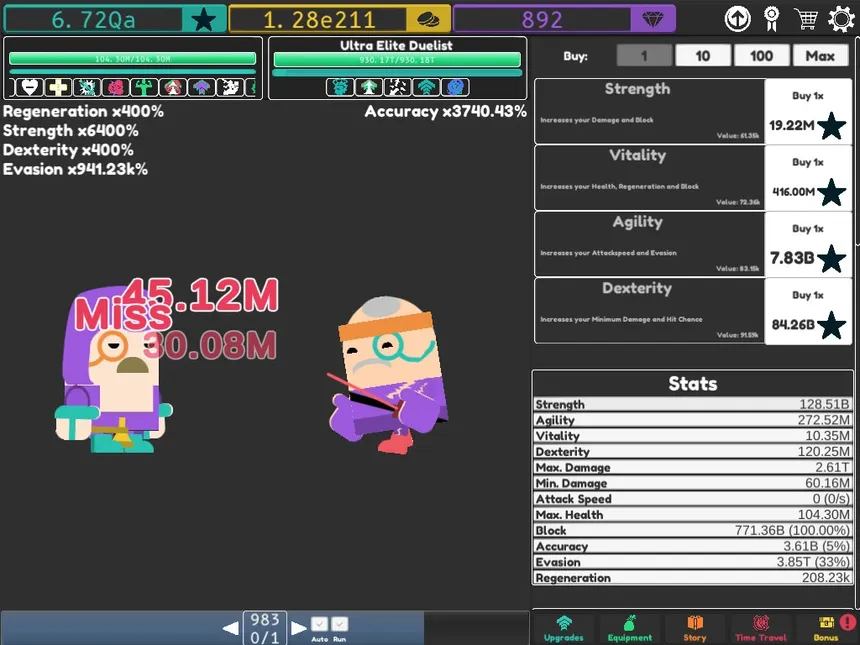 Скриншот 2 к игре Idle Superpowers