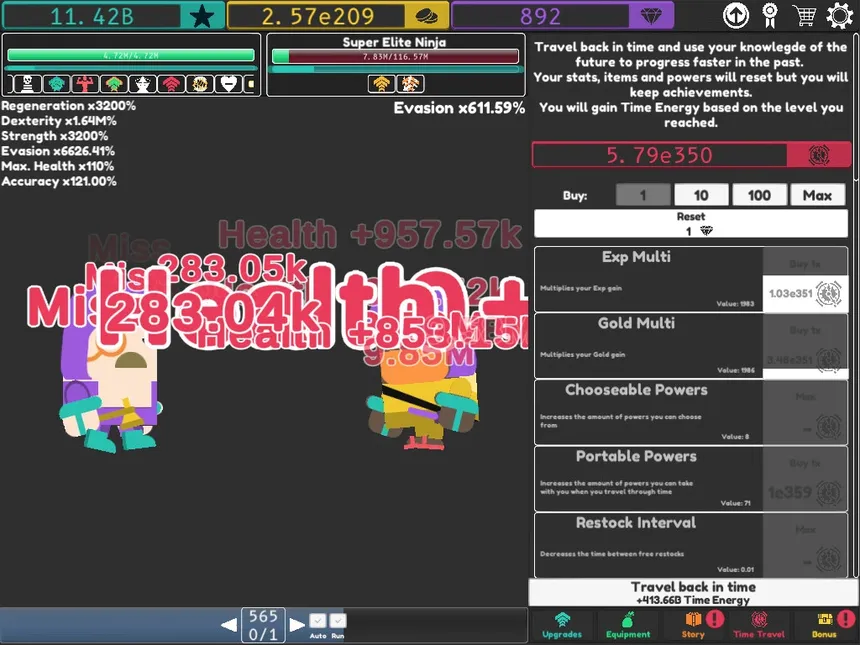 Скриншот 5 к игре Idle Superpowers