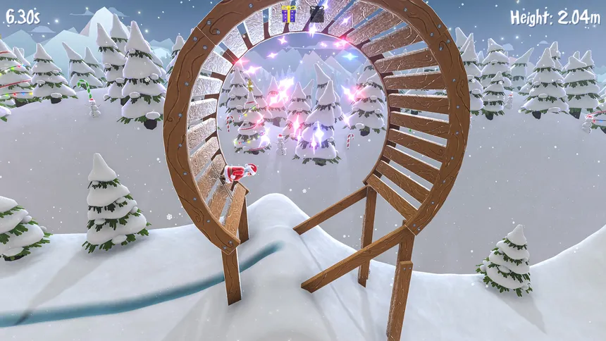 Скриншот 2 к игре Santa's Slippery Slope (Ski Stunts)